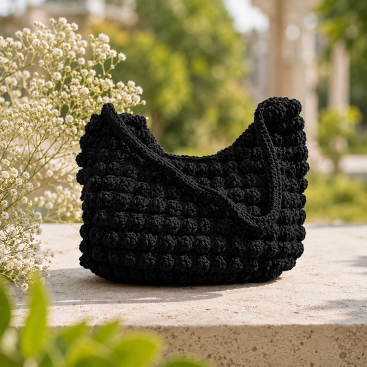 Handmade Crochet Shoulder Bag for Women